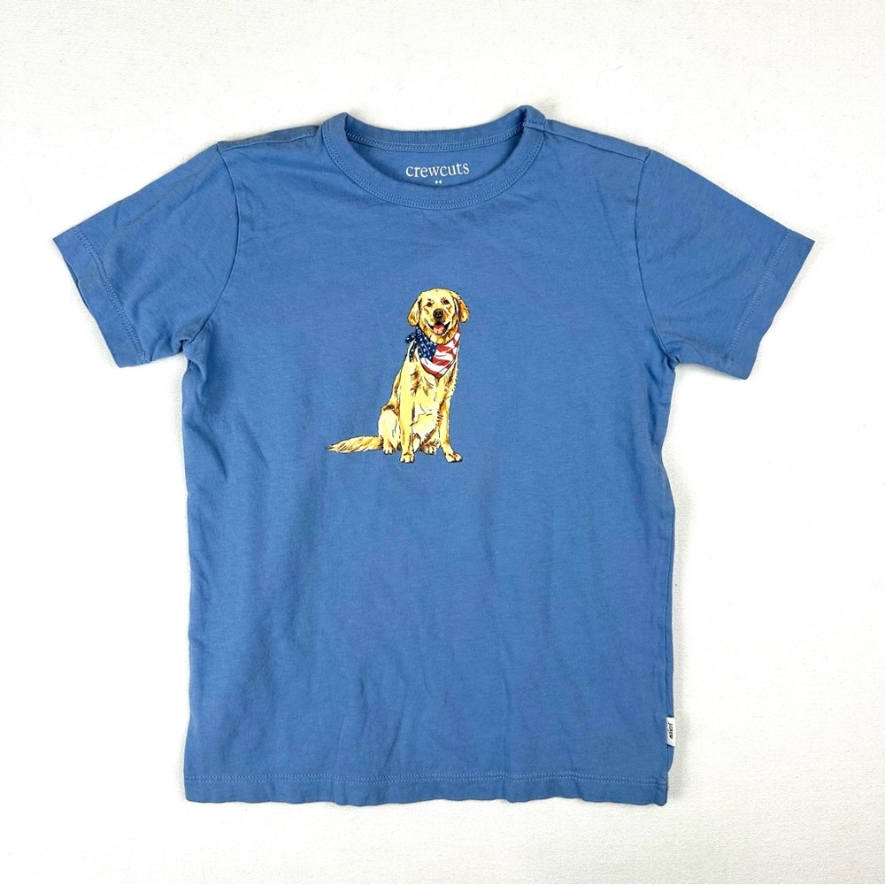 Crewcuts Dog with American Flag‎ Bandana Tee